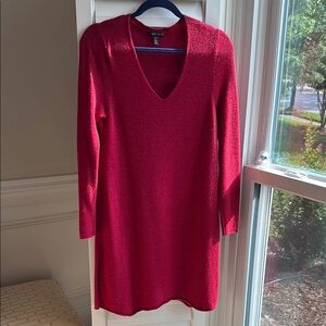 Eileen Fisher Red Long Sleeve Dress